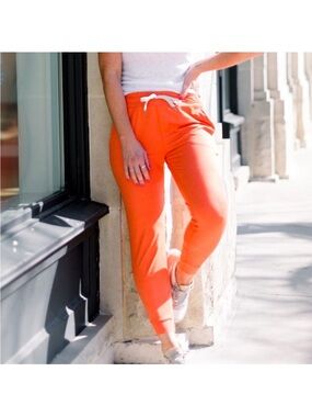 Women’s Orange Drawstring Jogger Pants